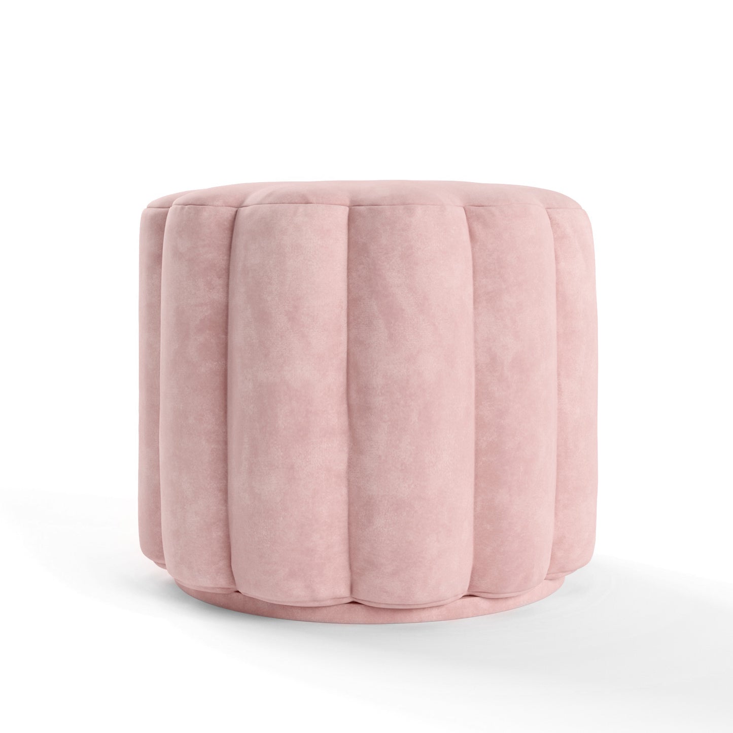 Milly Button Ottoman - Pink