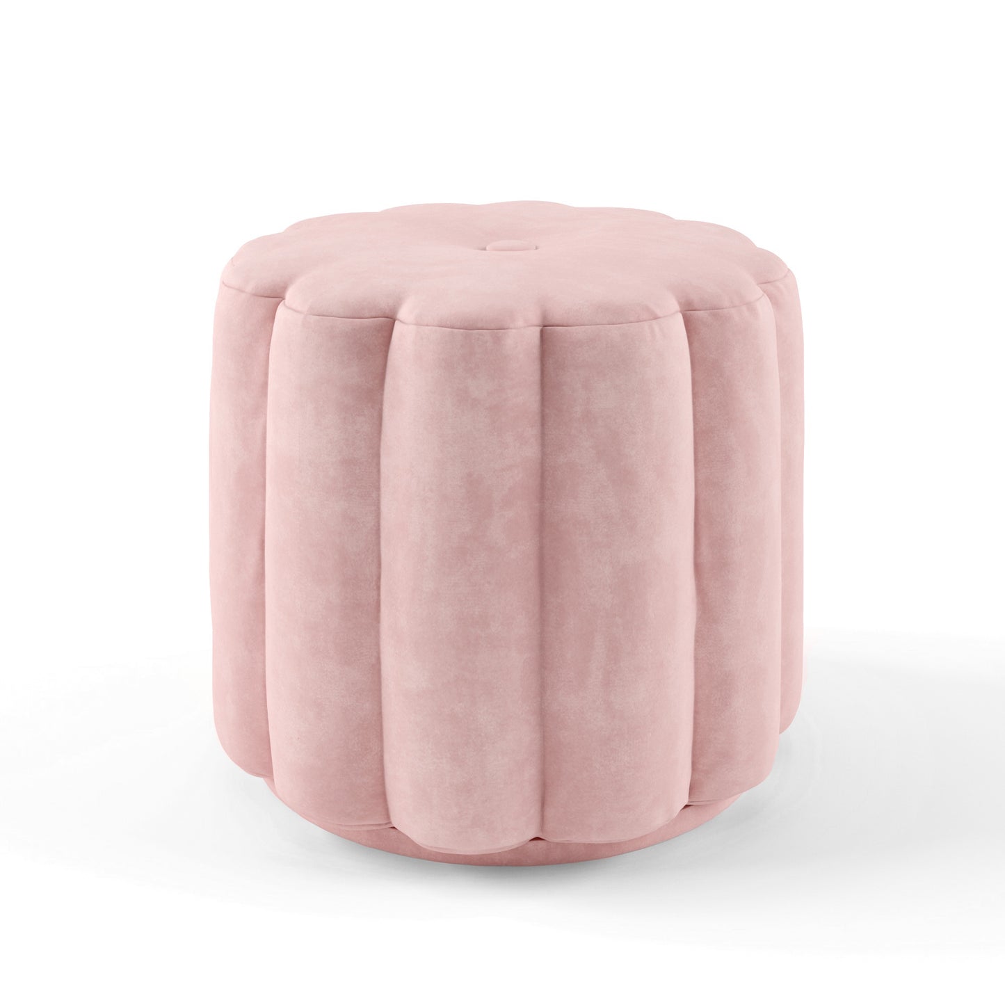 Milly Button Ottoman - Pink